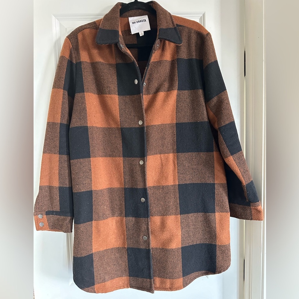 BB Dakota Eldridge Plaid shacket.